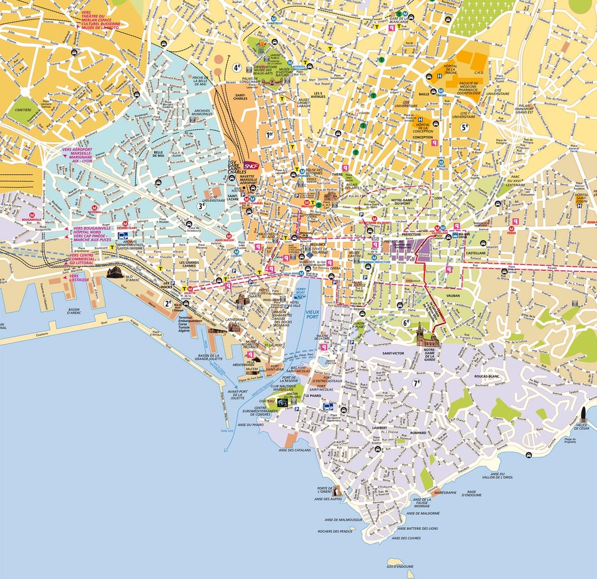 Marseille map