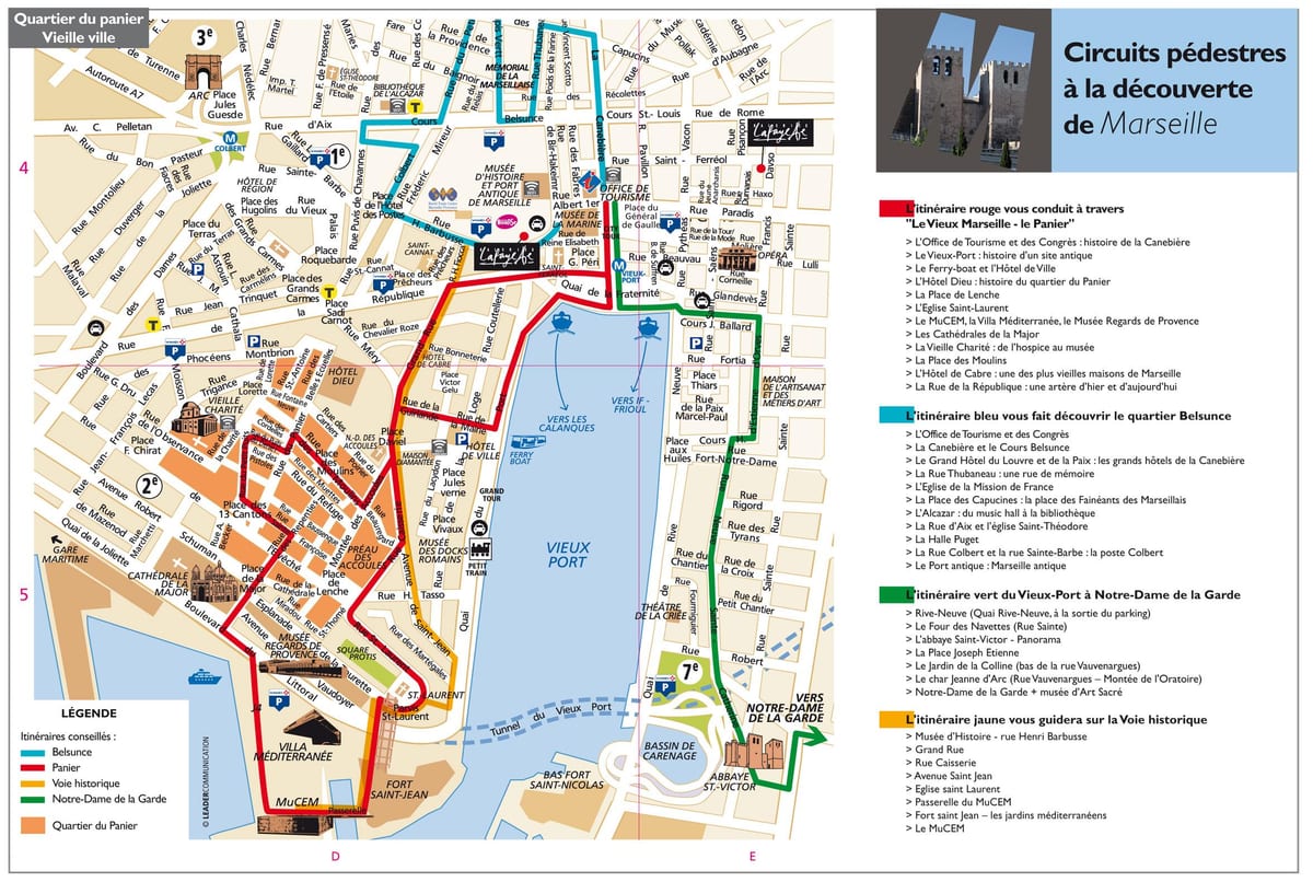 Marseille turistická mapa pdf
