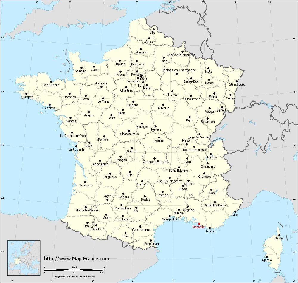 Marseille na mapě