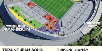 Mapa Marseille fotbalový stadion 