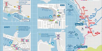 Mapa Marseille loď