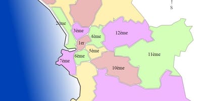 Mapa Marseille paříž