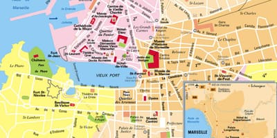 Přístav Marseille mapě