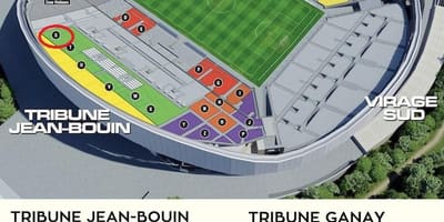 Stade velodrome posezení mapě