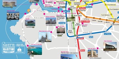 Marseille vyhlídkové mapě