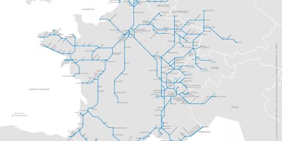 Mapa Marseille vlak